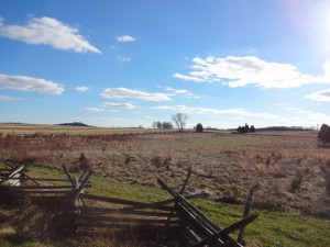 The battlefield and fence